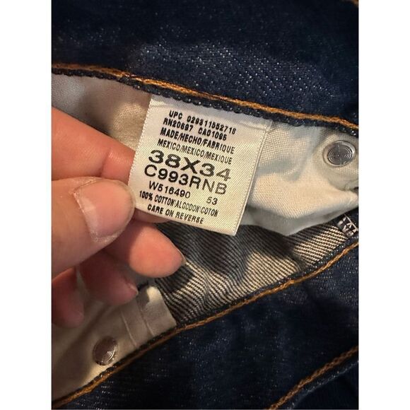 Vintage Dickies Mens Jeans Straight Relaxed Fit Tagged 38x34 Tailored to 38x31 - Picture 3 of 8